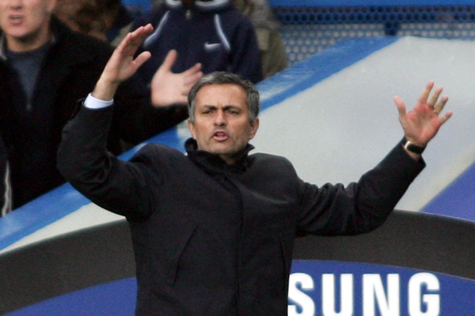  Jose Mourinho during his time as Chelsea boss in 2006
