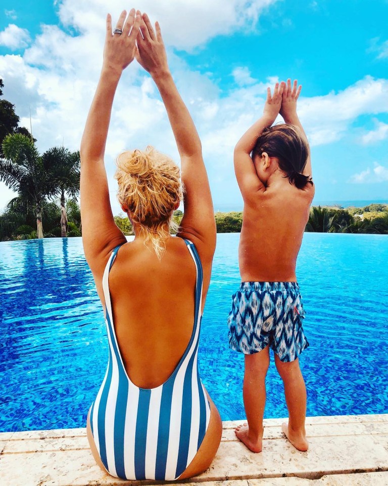  The family like to spend time together in warmer climates