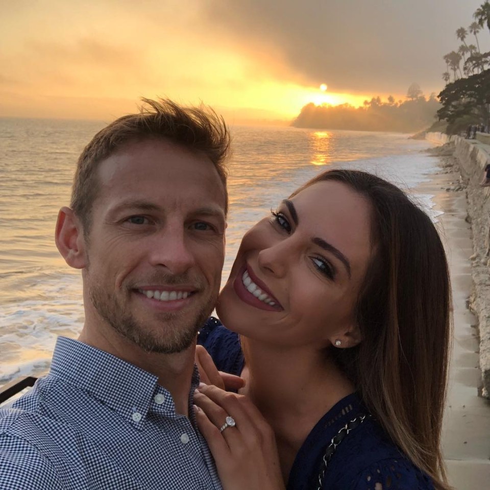 Jenson Button and ex-Playboy model Brittny Ward are expecting a child together