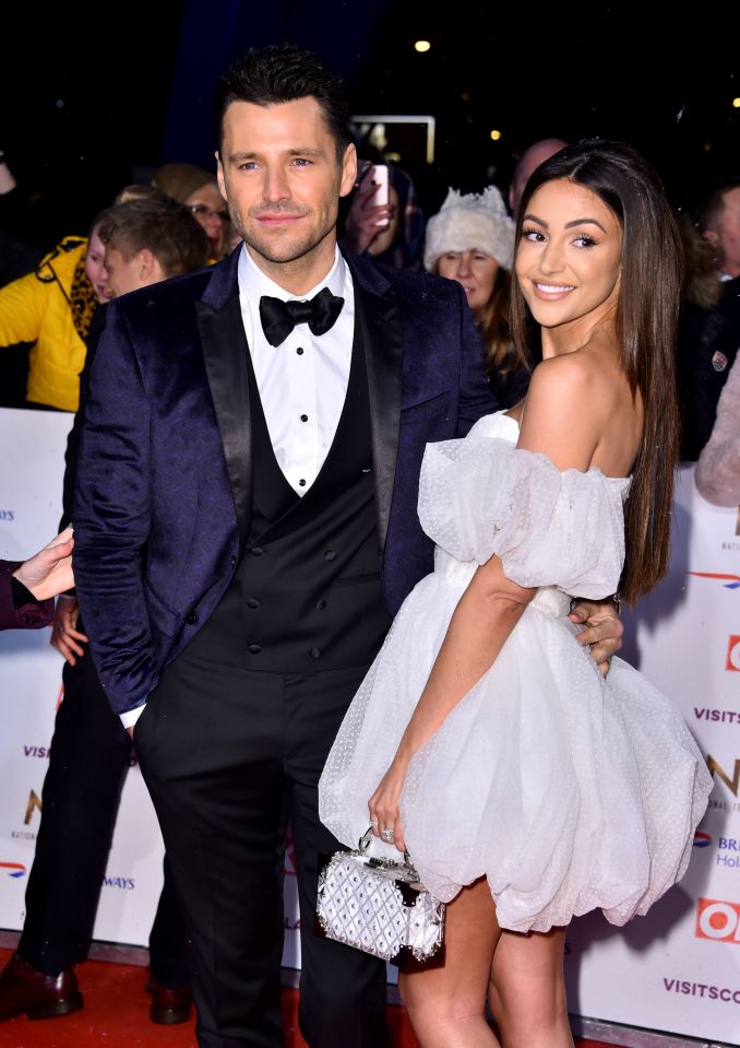 Michelle poses with husband Mark at the National Television Awards earlier this year