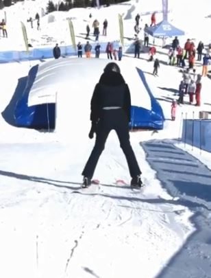  She is a keen skiier too