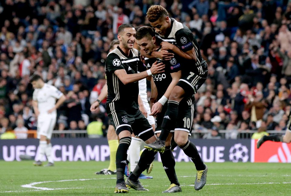  Dusan Tadic scored Ajax's third goal during the incredible 4-1 win