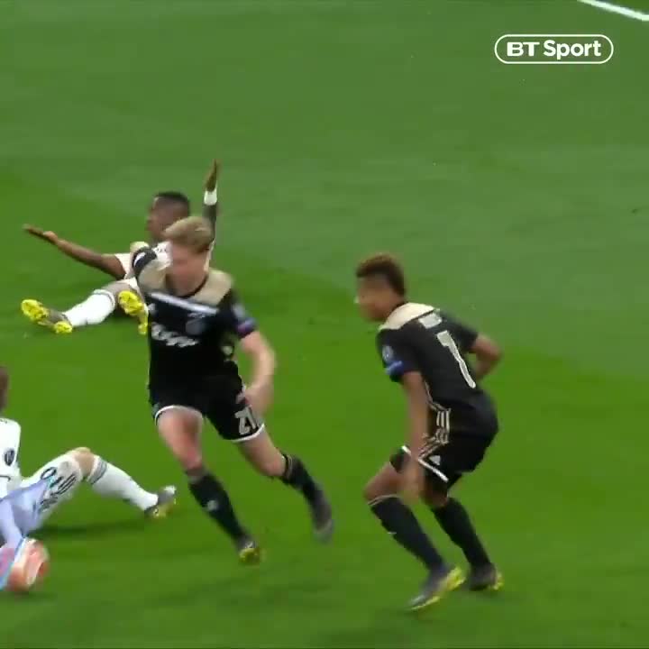 But there was simply no stopping the talented Dutch star, who helped Ajax to a stunning victory