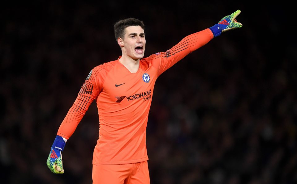  Kepa Arrizabalaga in action at Stamford Bridge