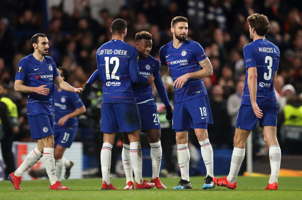  The Blues head into the second leg of the Europa League with a three goal advantage