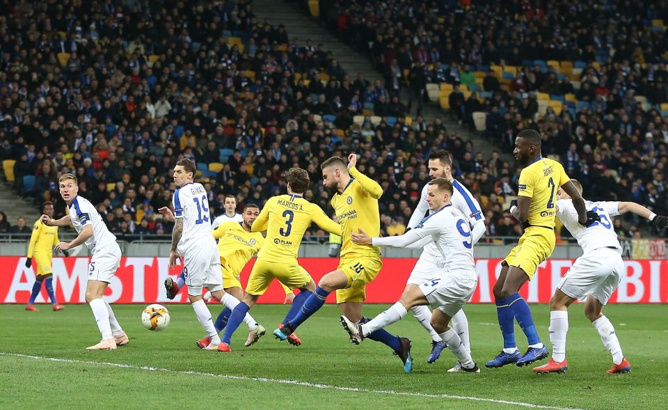 Olivier Giroud gave Chelsea the lead in the fifth minute