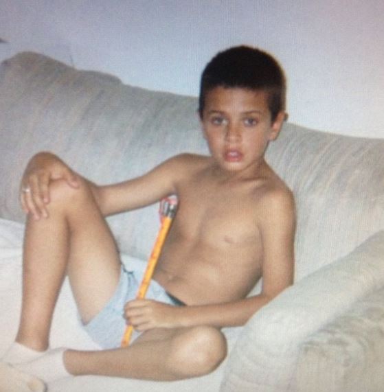  The star seen here as a little boy