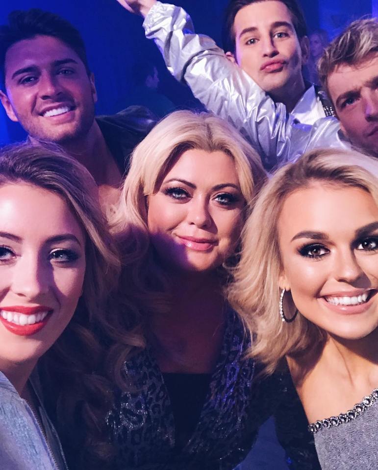  Mike with his Celebs Go Dating co-stars