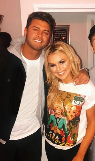  Mike with friend Tallia Storm who he met on Celebs Go Dating last year
