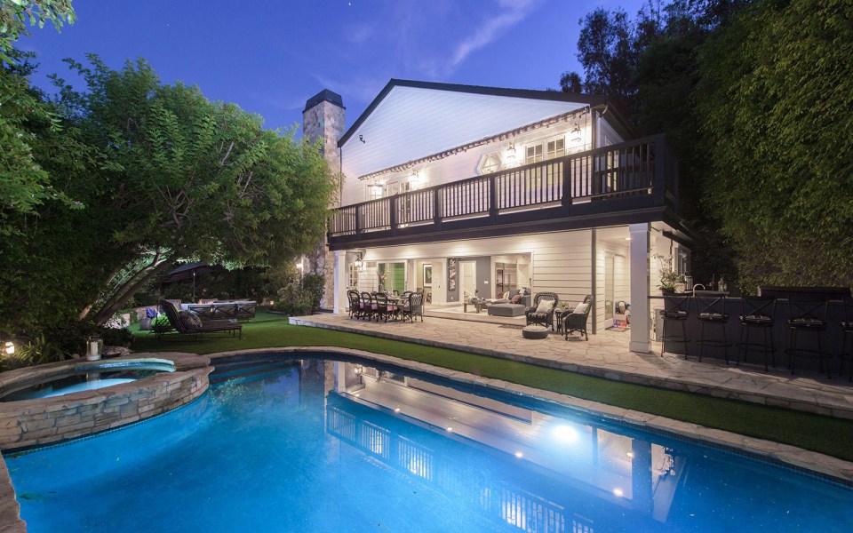 The incredible home comes complete with outdoor pool and spa