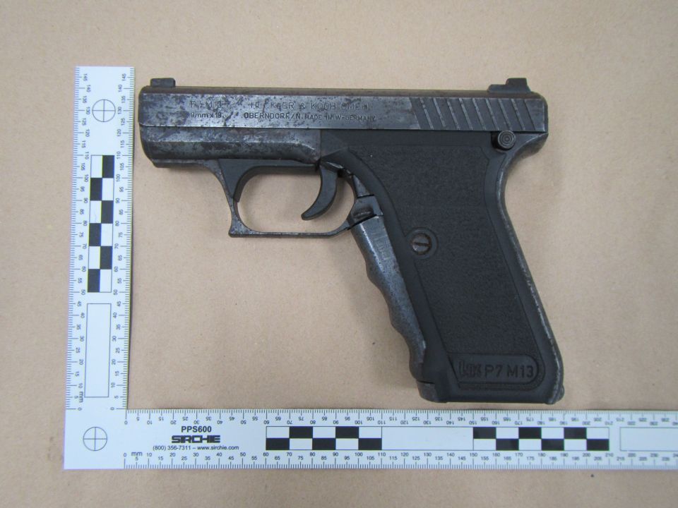  This is the Heckler & Koch P7 used in the shooting in 2015