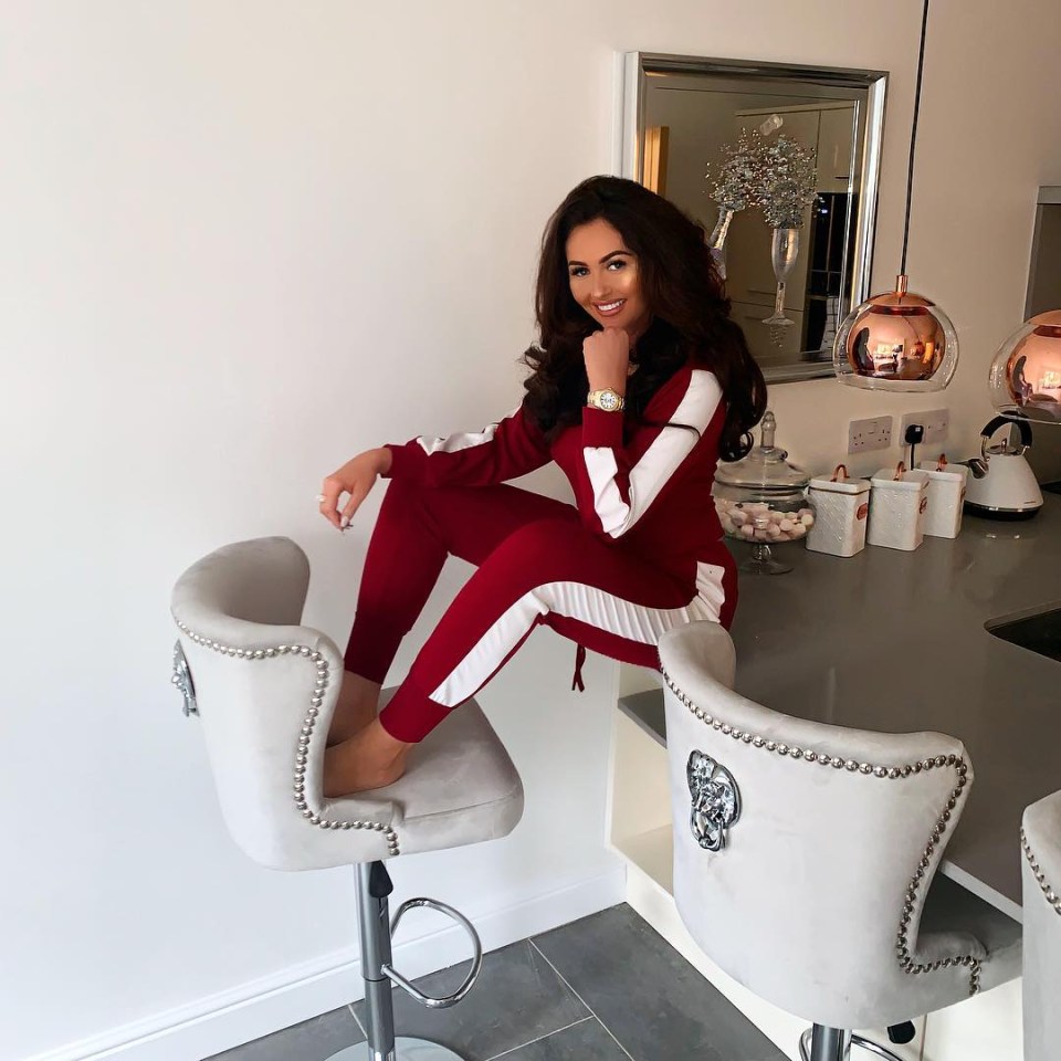  Charlotte has kept to a grey and white theme in the kitchen