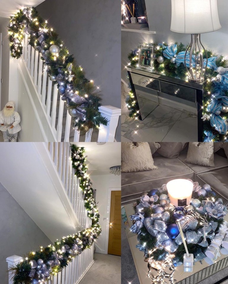  The Celebs Go Dating star showed an up close look at her festive decorations