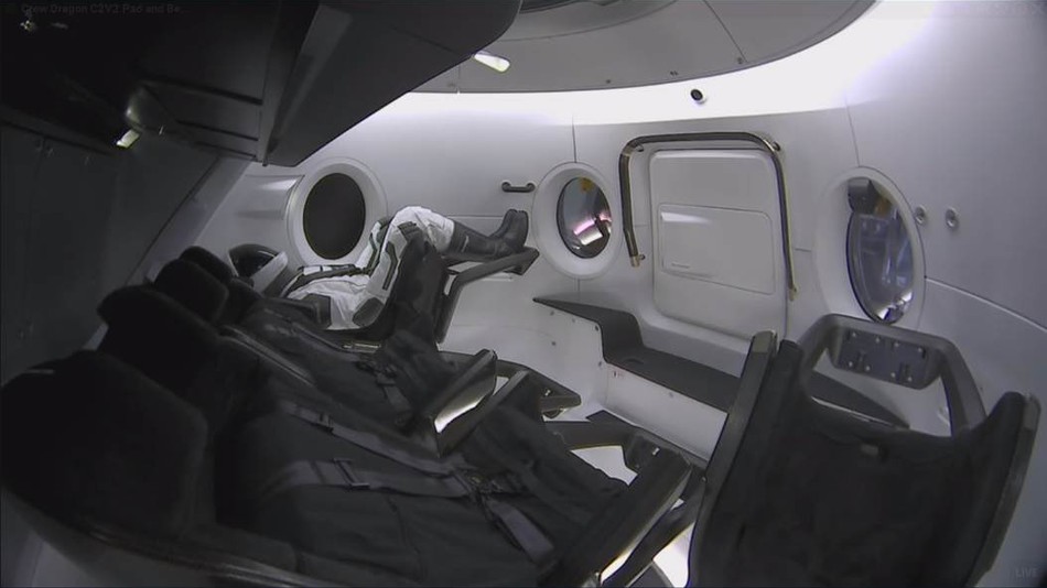  The flight was unmanned, but SpaceX did strap in a test dummy called Ripley