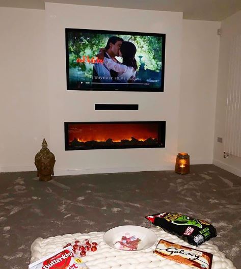  The cinema room is not yet complete