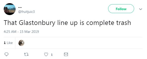  This tweeter called it 'trash'