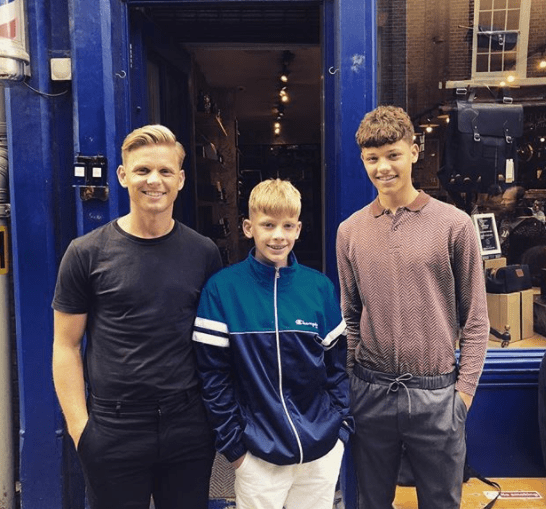  Jeff with his and Jade's sons, Freddie and Bobby