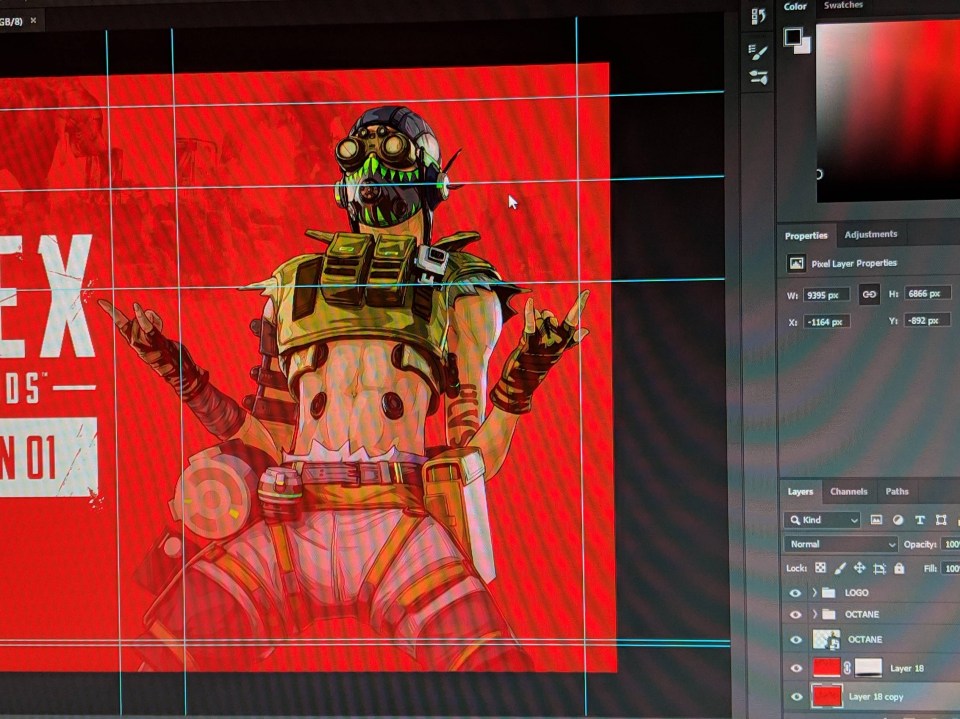  One image posted to Reddit showed what looks to be promotional artwork for Apex Legends showing Octane
