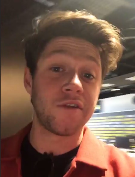  Niall Horan posted on Instagram about being at The News Building