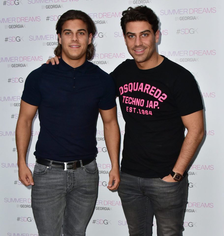  Chris with brother Jon who was also axed from The Only Way is Essex