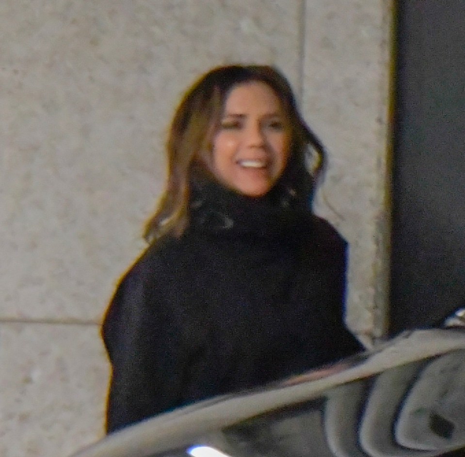  Victoria flashes a rare grin as she arrives at Soho House in Berlin