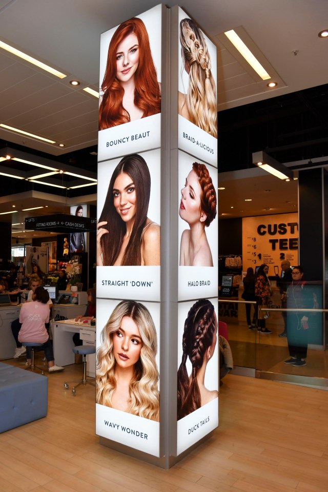  They have six styles you can choose from, which are helpfully shown on the board