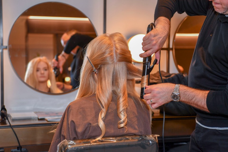  My hair was styled with Babyliss curlers and Virtue Volumiser was used throughout the process
