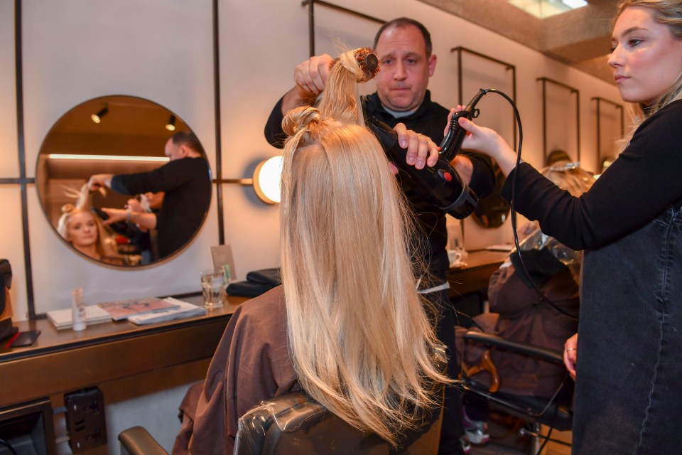  My hair was shampooed twice, before being dried to perfection by the stylist Sherman and his assistant