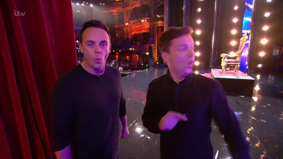  It was as if he had never been away as the pair entertained backstage