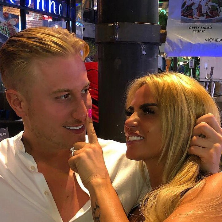  The couple still look loved up on Instagram - as Katie flashes a diamond ring