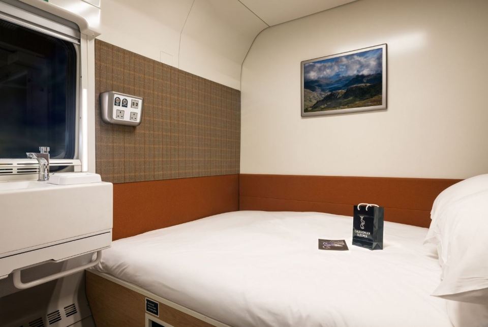  The new £150m fleet of Caledonian Sleeper trains has been unveiled - with travellers being promised an overnight stay in "a hotel on wheels".