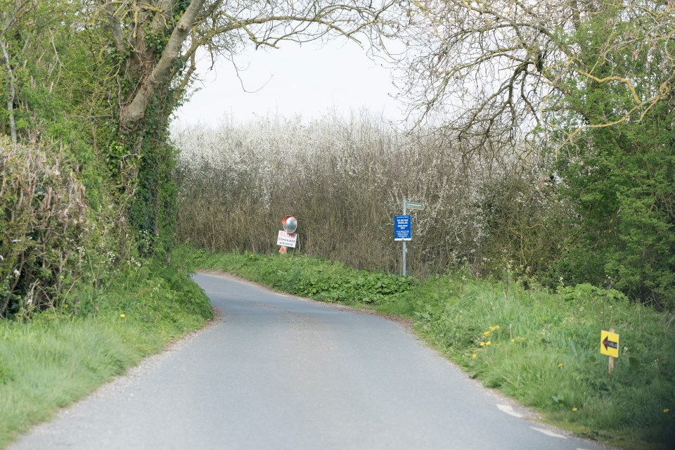 The incident occurred on a narrow country lane on the Isle of Wight