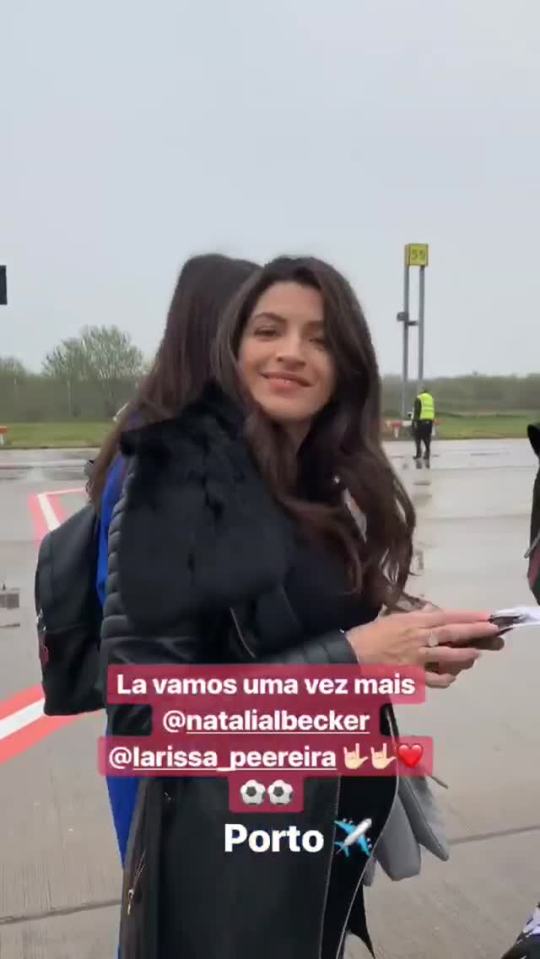  Natalia Becker watched her husband Alisson keep a clean sheet in a 2-0 win