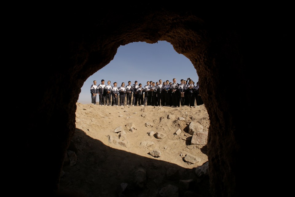  It's possible that humans may one day explore caves like this on Mars
