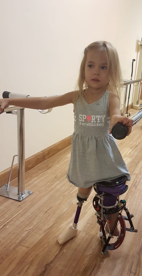  The brave girl stayed strong throughout the long recovery process