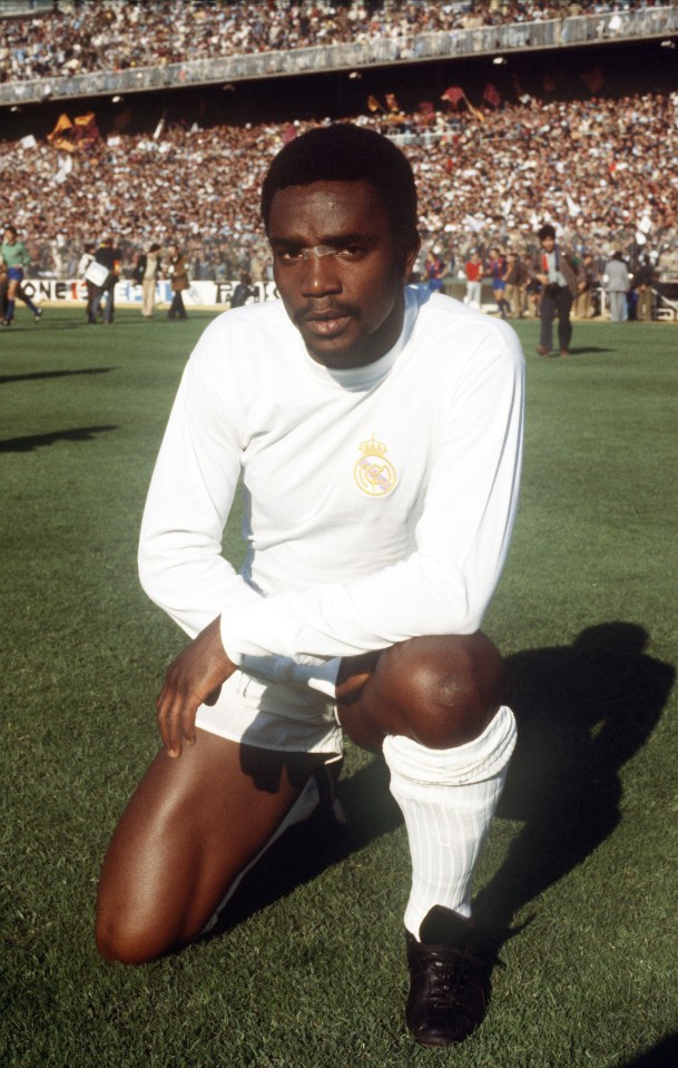 The winger became known as 'The Black Pearl' at Madrid as one of the stars of the team