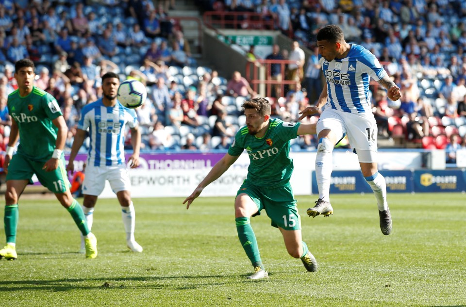  Karlan Grant scored a late consolation for Huddersfield