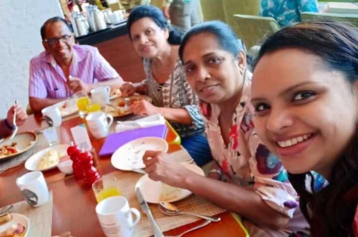  The tragic last picture of Nisanga Mayadume and her family eating breakfast before the fatal explosion