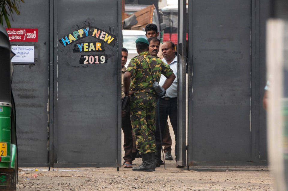  Authorities swooped on the factory yesterday looking for evidence of bomb making