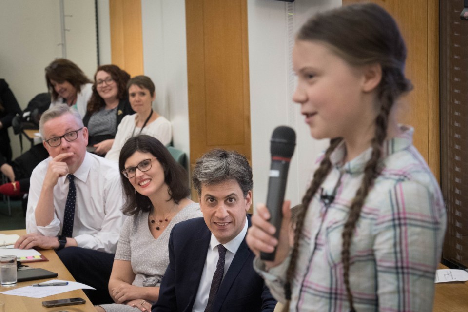 Greta addressed politicians from all parties