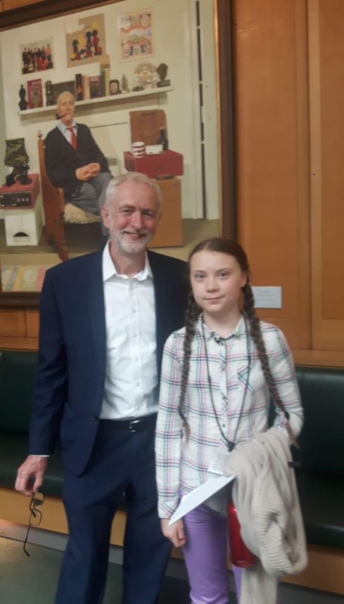 The Labour leader took to Twitter to praise the teen after their meeting