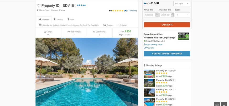  The con artists promised the family a villa with a pool