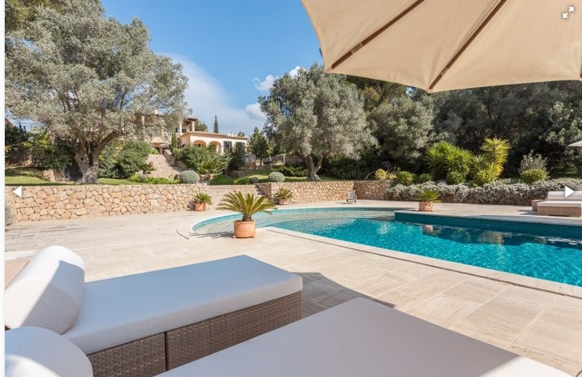  The Kennedys paid around £2,600 for the villa (pictured) for the week - £50 per person, per night based on their family of seven