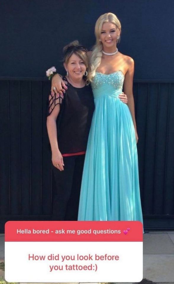  The Instagram star shared a photo of what she used to look like with her 87,000 followers