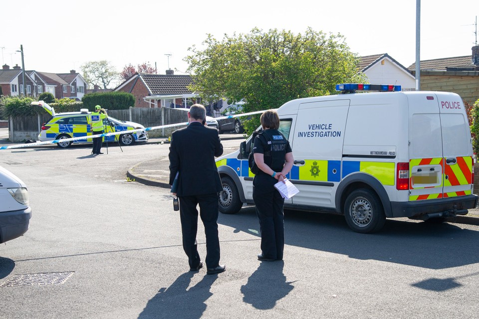 Residents say the man 'ran around with a machete' as the pedestrian lay dying in the road