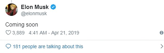  Musk appeared to confirm that the tech would be coming soon on his Twitter account