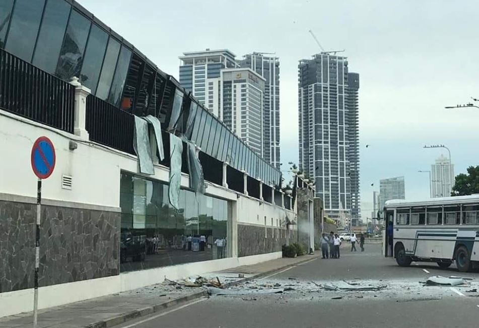 Explosions were reported at two five-star hotels in Sri Lanka today