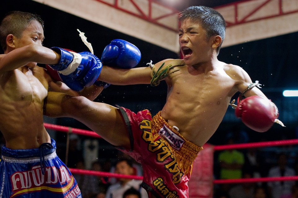  Muay Thai fighters in Thailand fought from the age of 10 earning money for their families