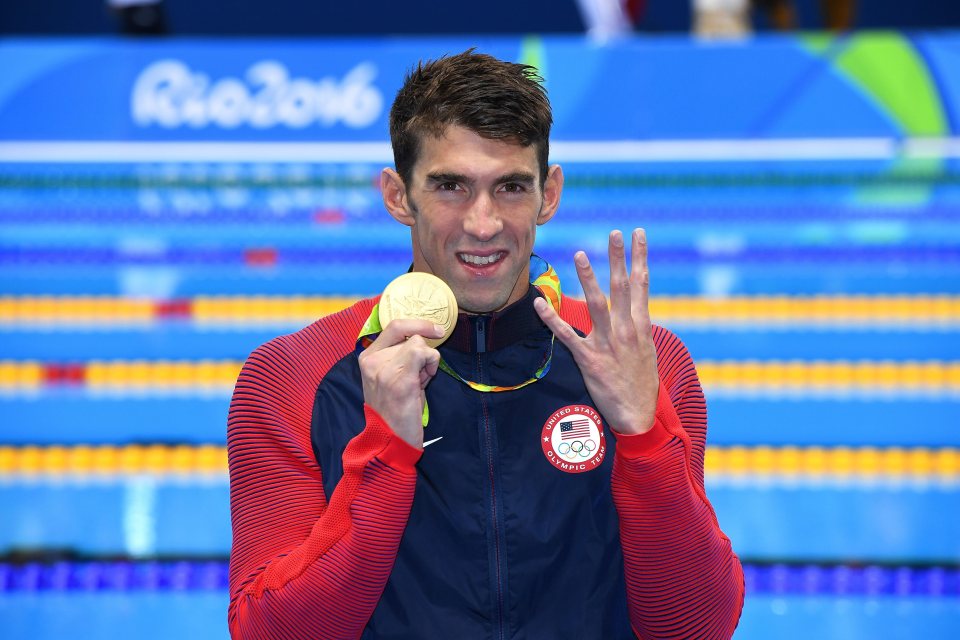  Phelps retired from swimming in 2016 after winning six medals in Rio