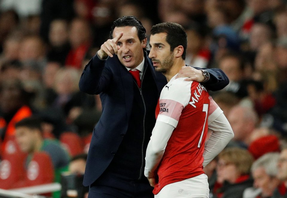  Unai Emery admits Henrikh Mkhitaryan may be unavailable for the Europa League final